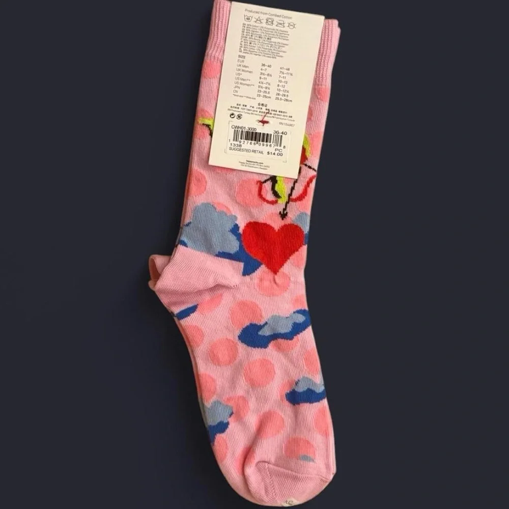 Cupid Valentines Happy Socks